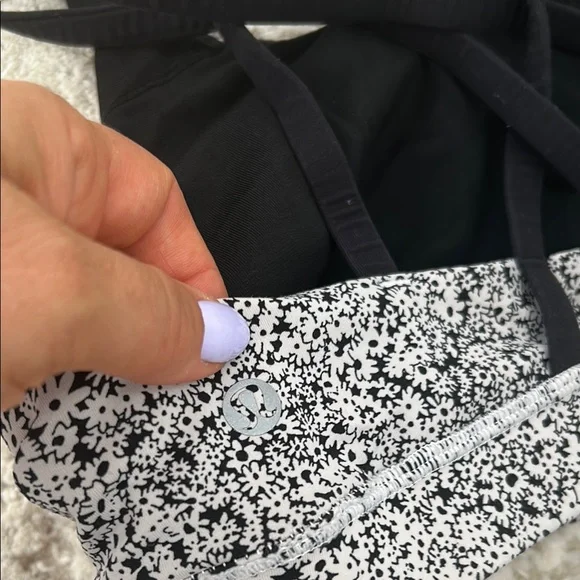 lululemon athletica Black and White Sports Bra Intimates - Picture 8 of 12